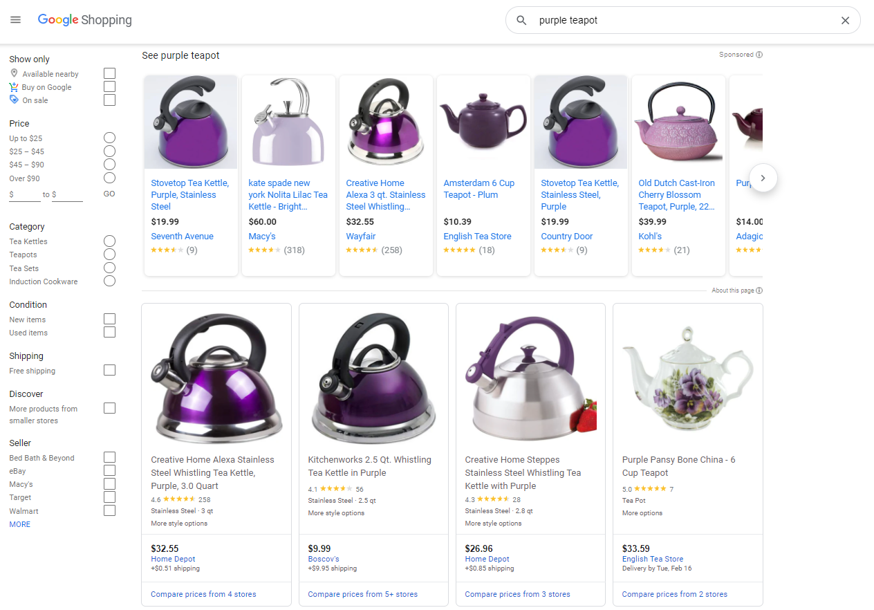Multichannel selling on the Google Shopping marketplace