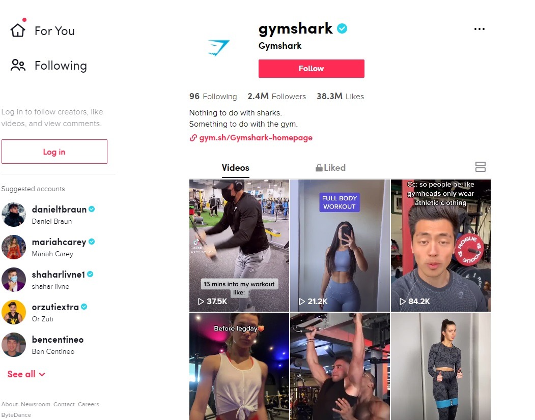ecommerce tik tok example