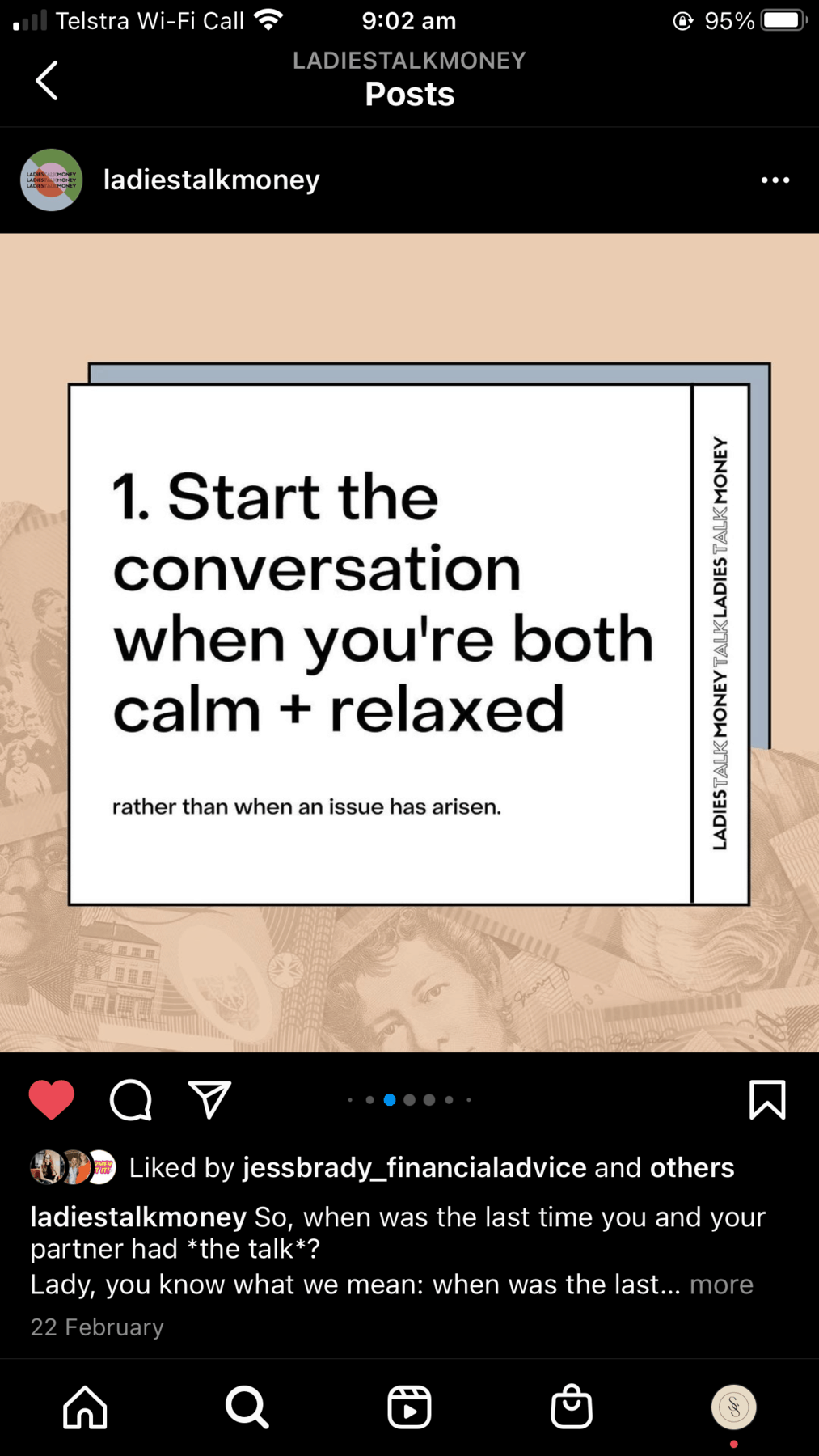 Ladies Talk About money slide 2 advice: start the conversation when youre both relaxed and calm