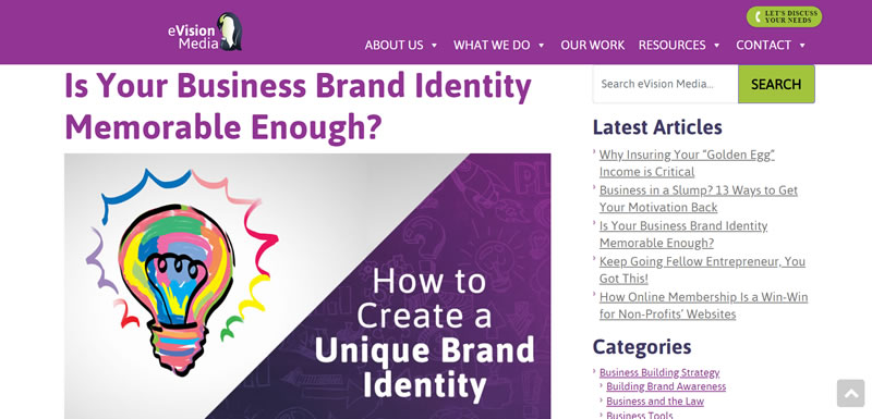 brand identity keyword in our blog post