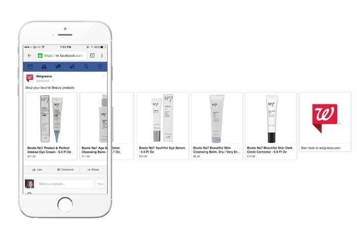 Dynamic product ads on Facebook 
