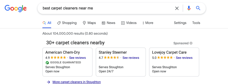 google local services ads for online presence