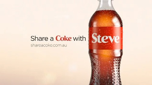 Coca-Cola's personalized share a Coke campaign