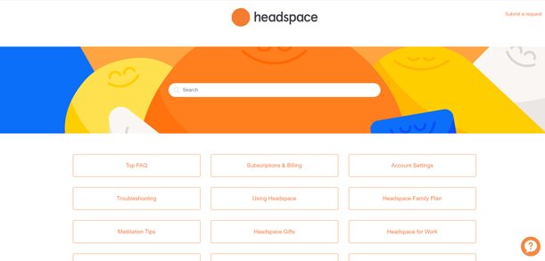Headspace FAQ page