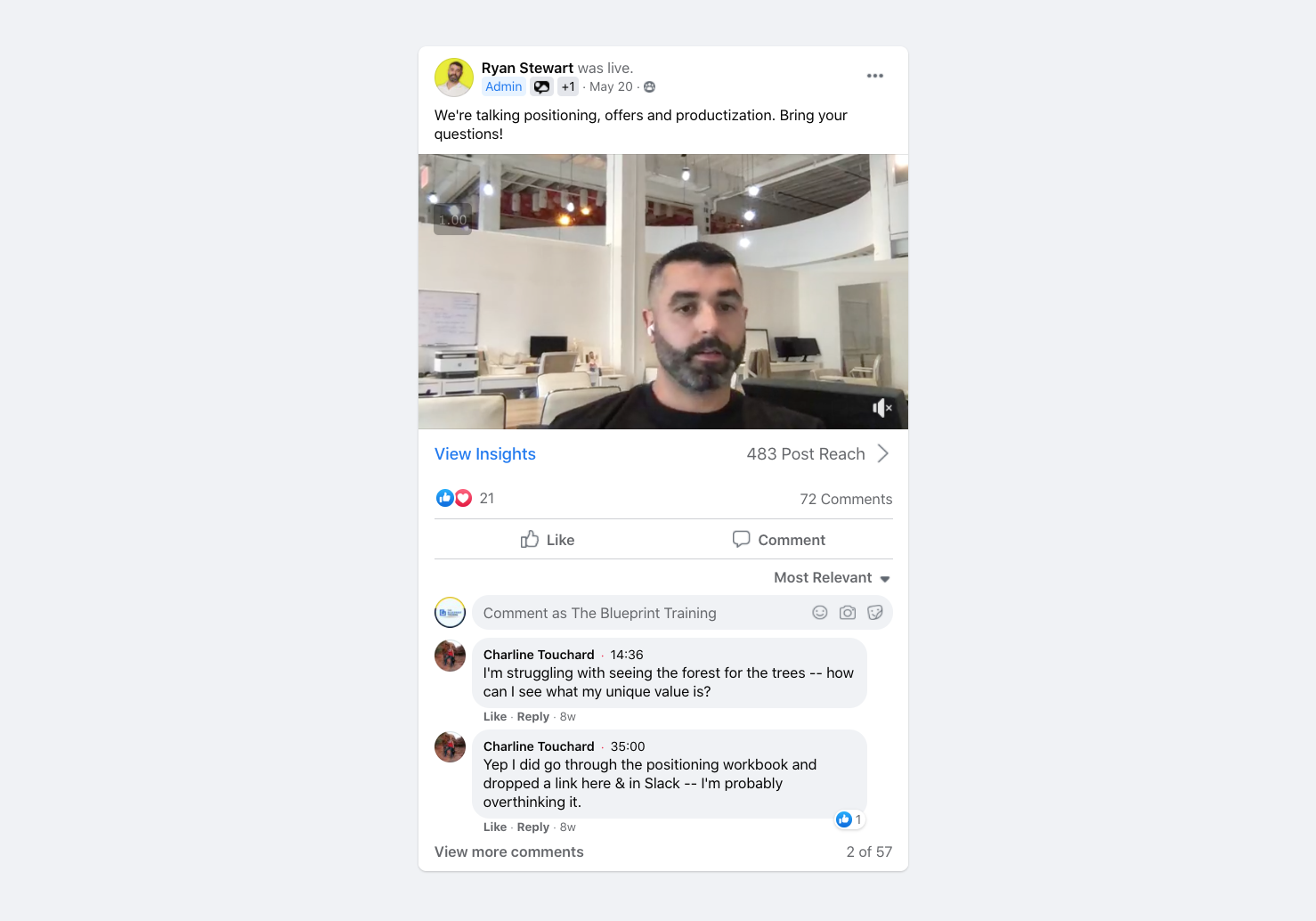 Facebook Group content 