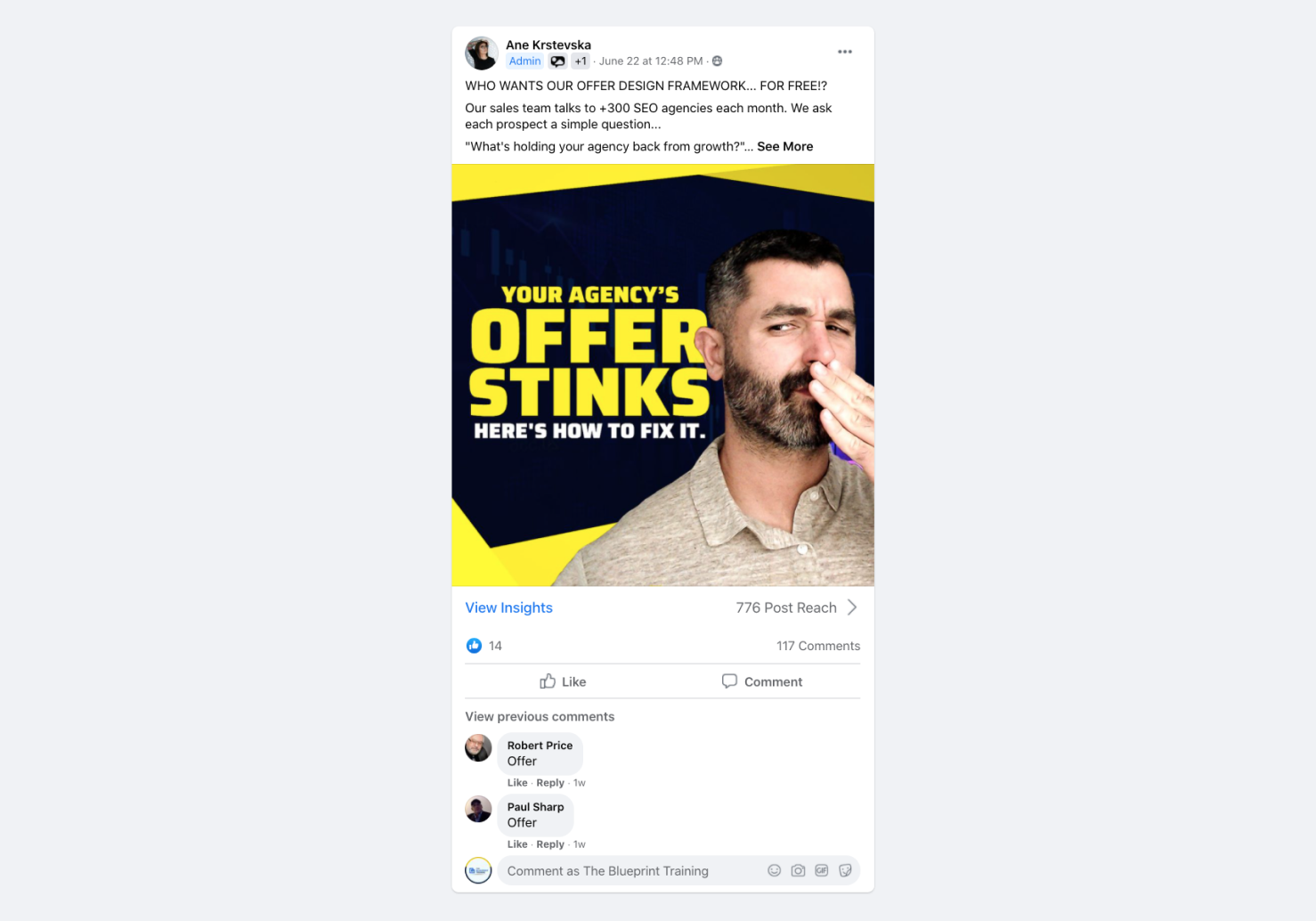 Facebook Group content 