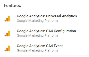 Google Tag Manager GA connections