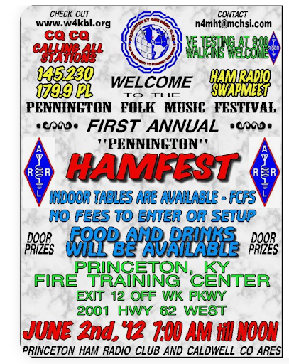 busy flyer with several font styles, and an over abundance of text