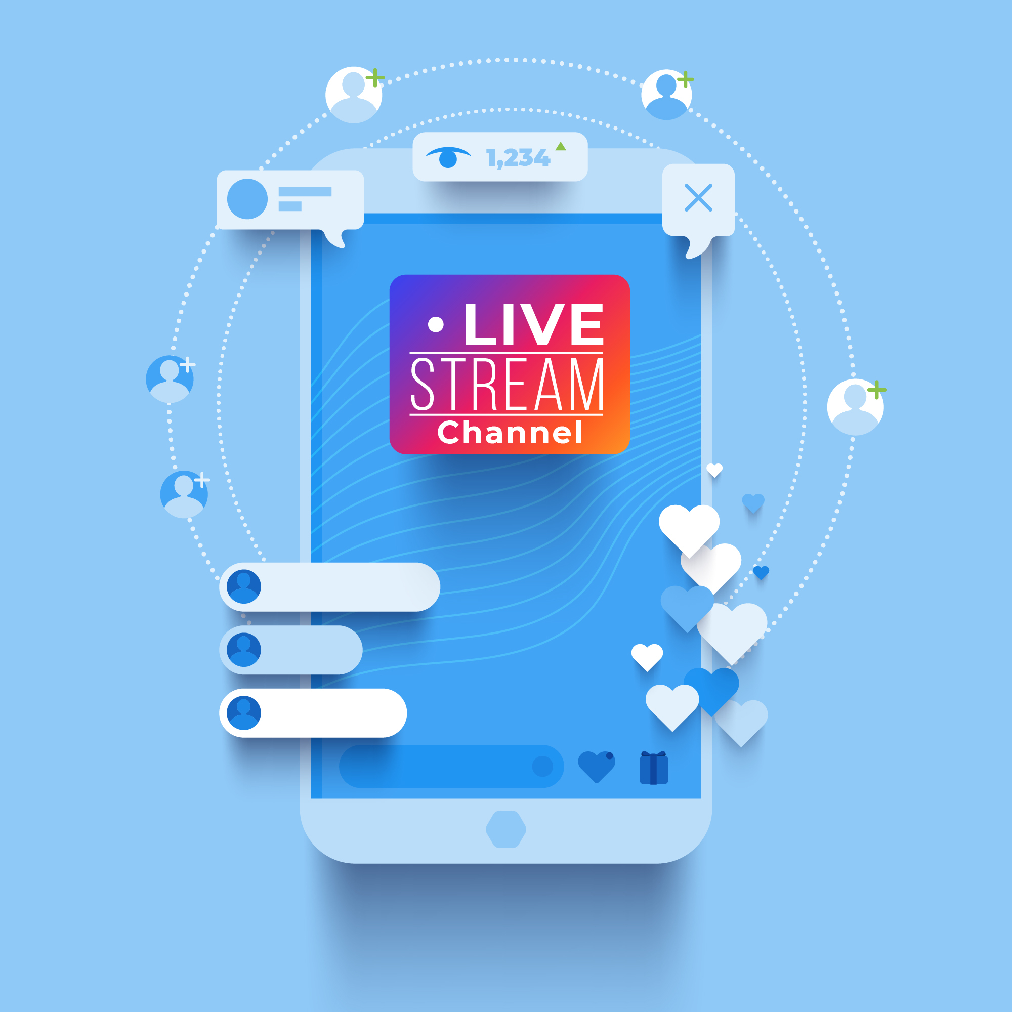 social media live streaming