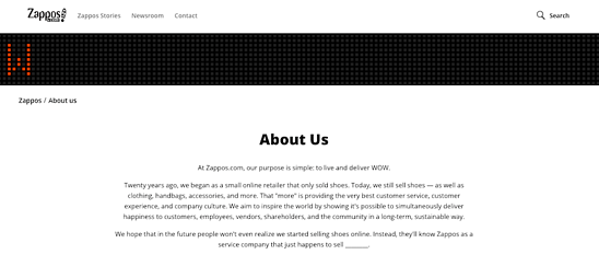 Zappos Mission Statement