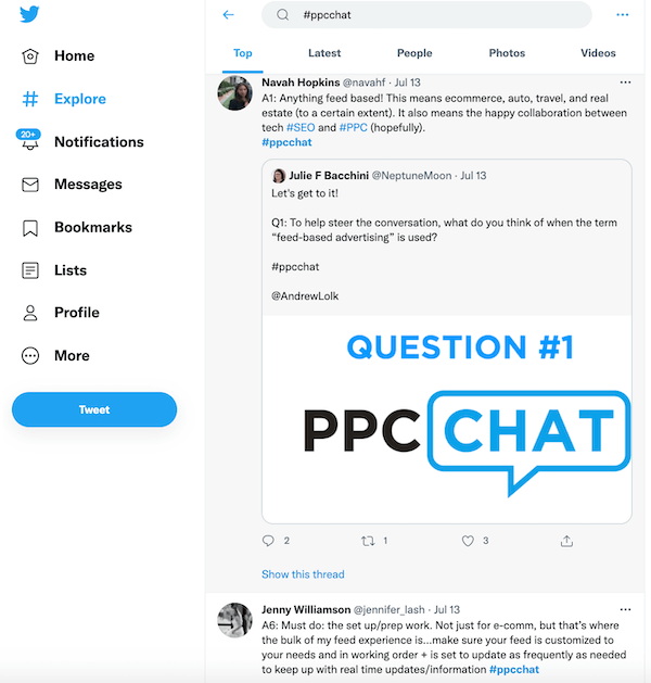 ppc chat on twitter