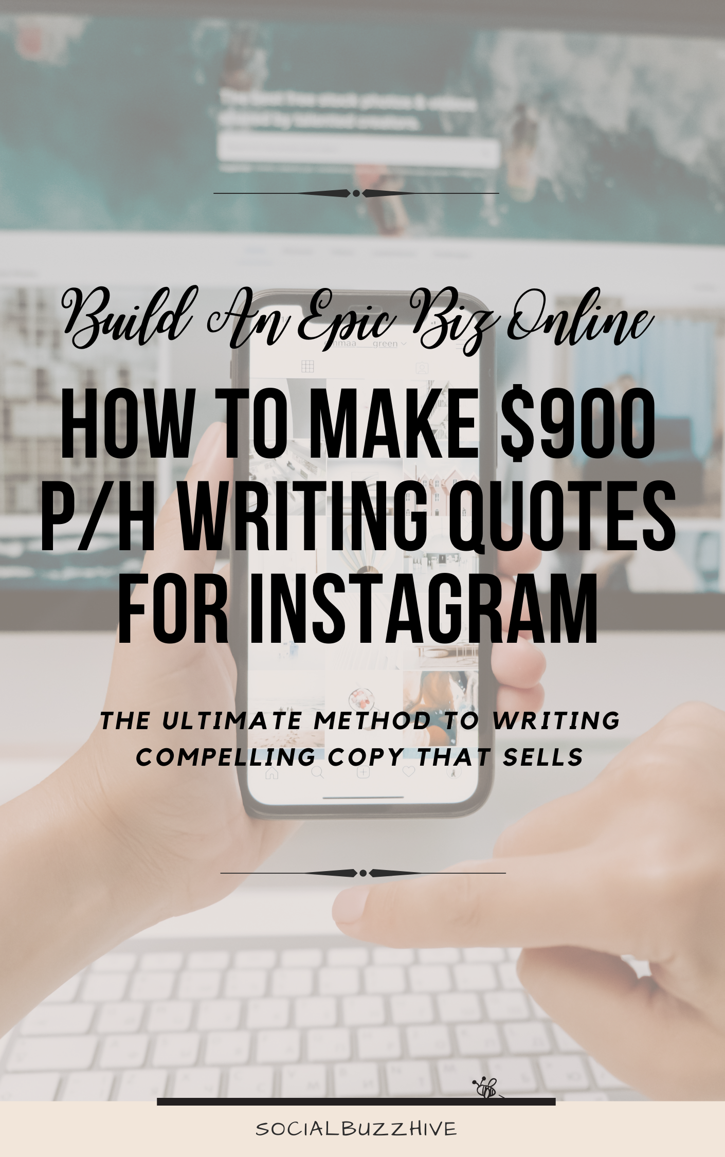 how to make $900 per hour writing for instagram
