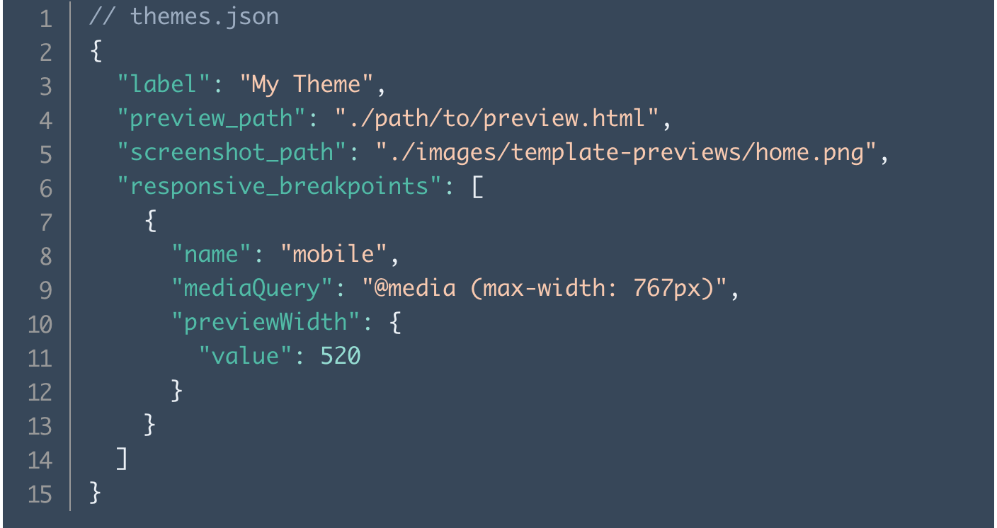Code to add breakpoints to HubSpot themes