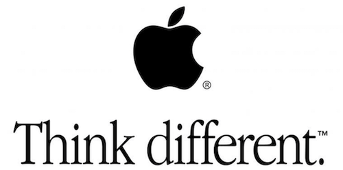 สโลแกนโฆษณา: apple think different