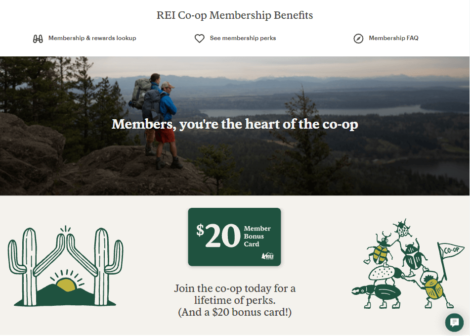 REI created the Co-op Member Reward to thank members for helping them weather tough times in 2020.