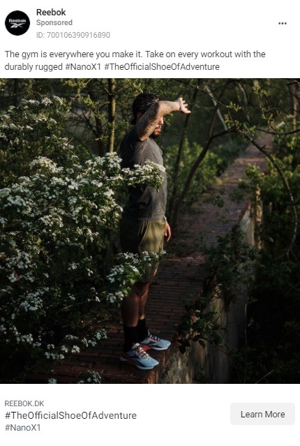 ReebokReebok Instagram add CTA examples