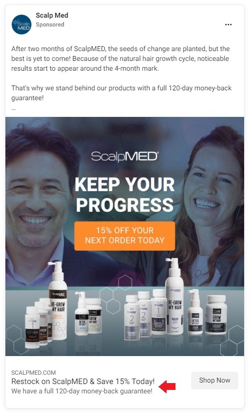 Scalp Med Facebook Ad CTA 2