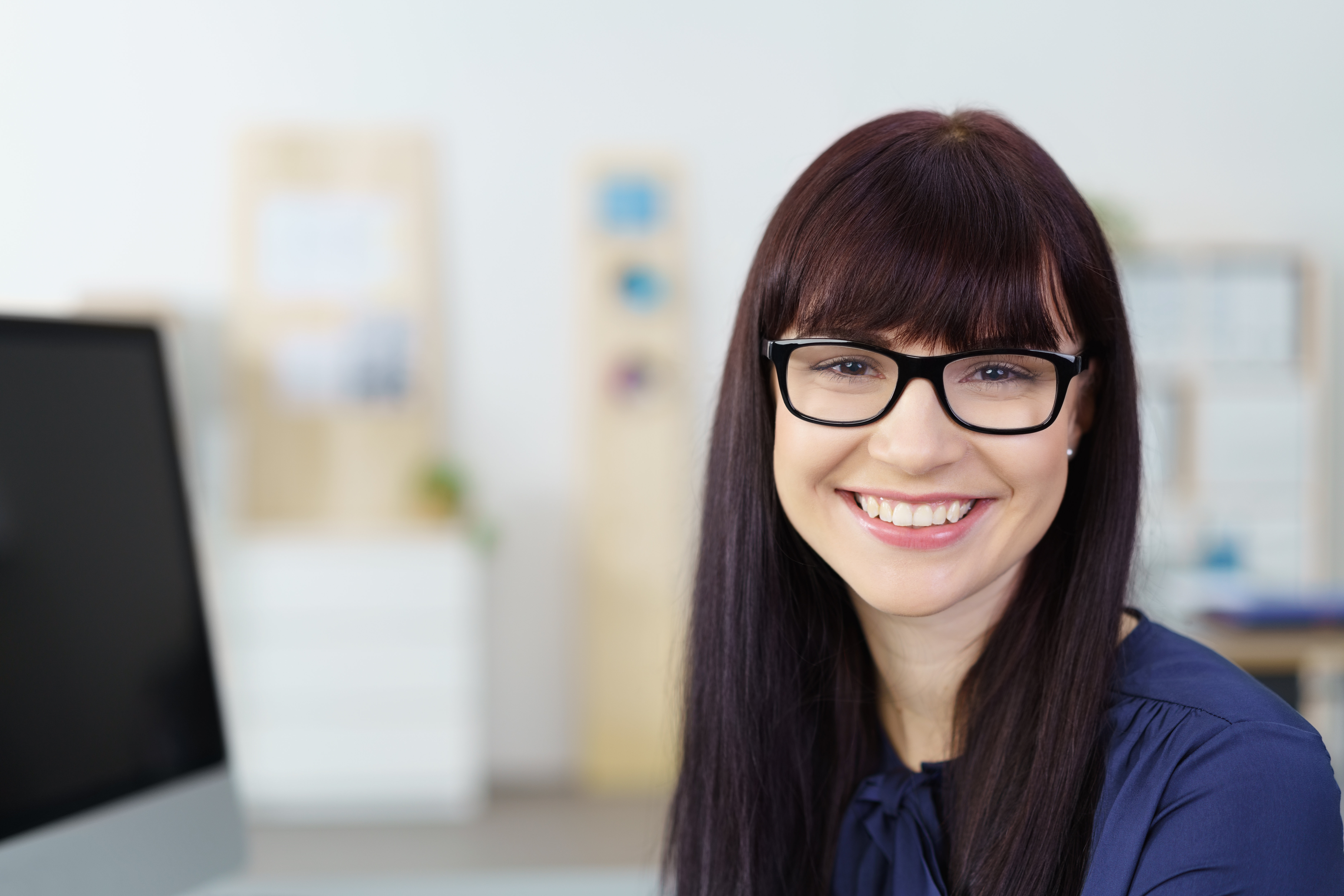 Public realtions expert smiling