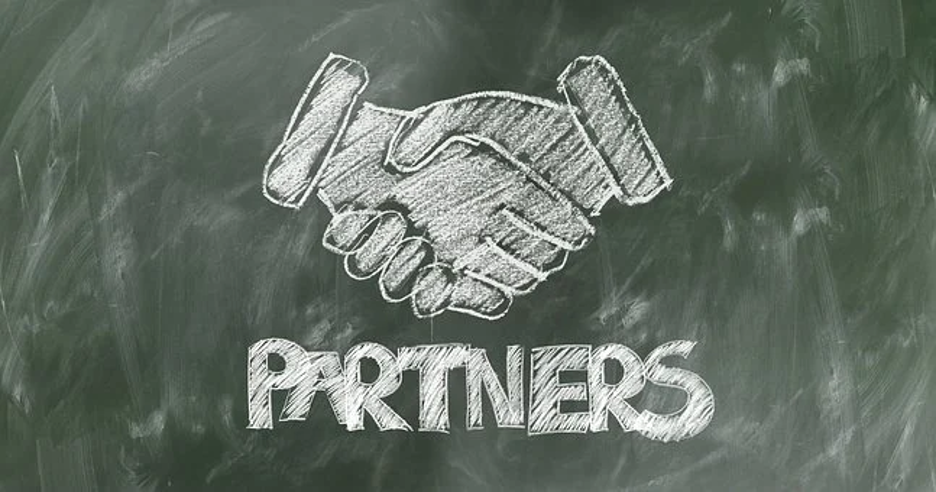 Channel partners shaking hands