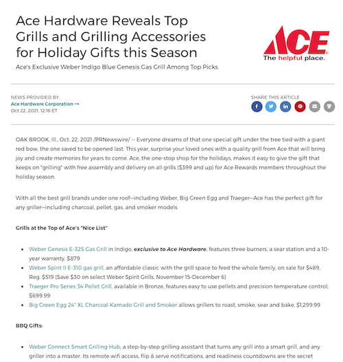 how to write a press release: example of good headline