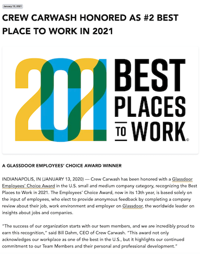 how to write a press release: award press release example