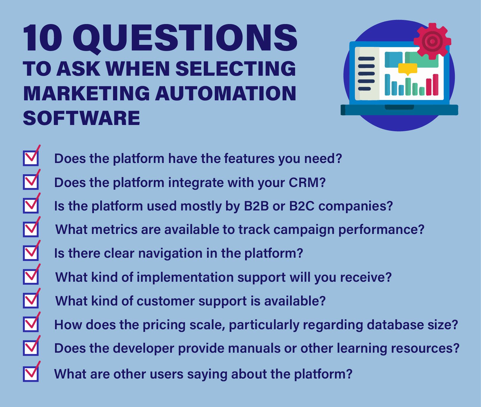 10 questions to ask when choosing a marketing automation platform