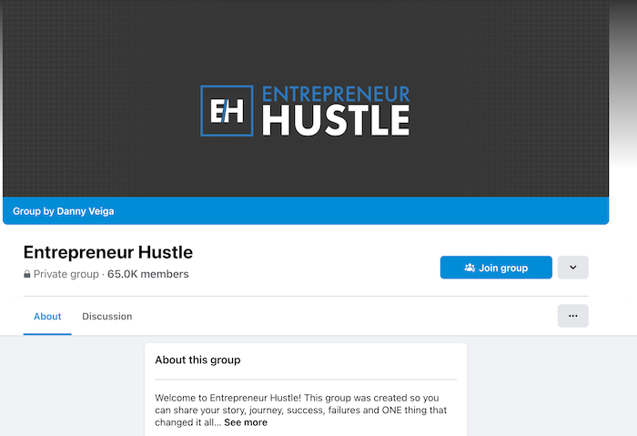 entrepreneur hustle facebook group