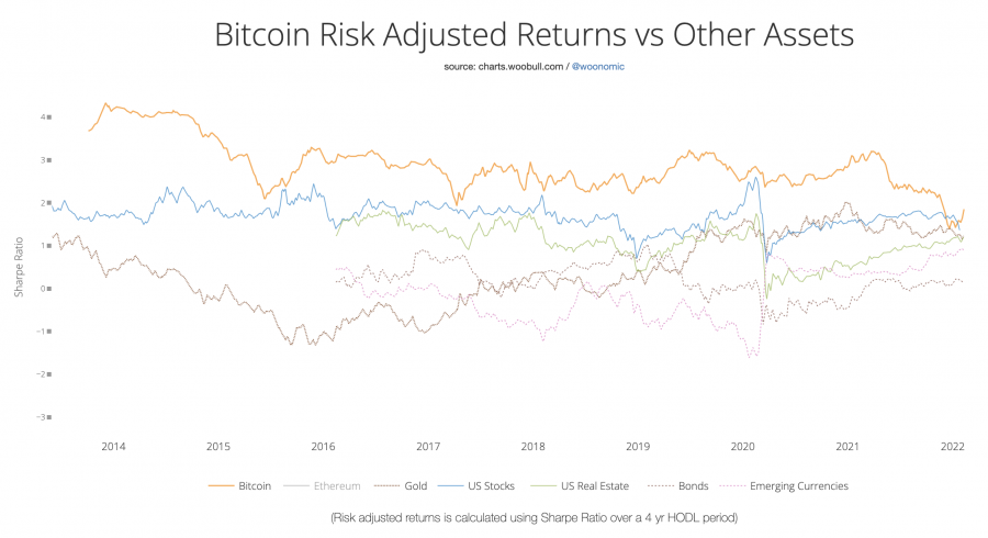 sharpe ratio – bitcoin a další třídy aktiv – nejslibnější kryptoměna