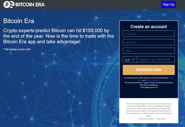 Sign Up with Bitcoin Era