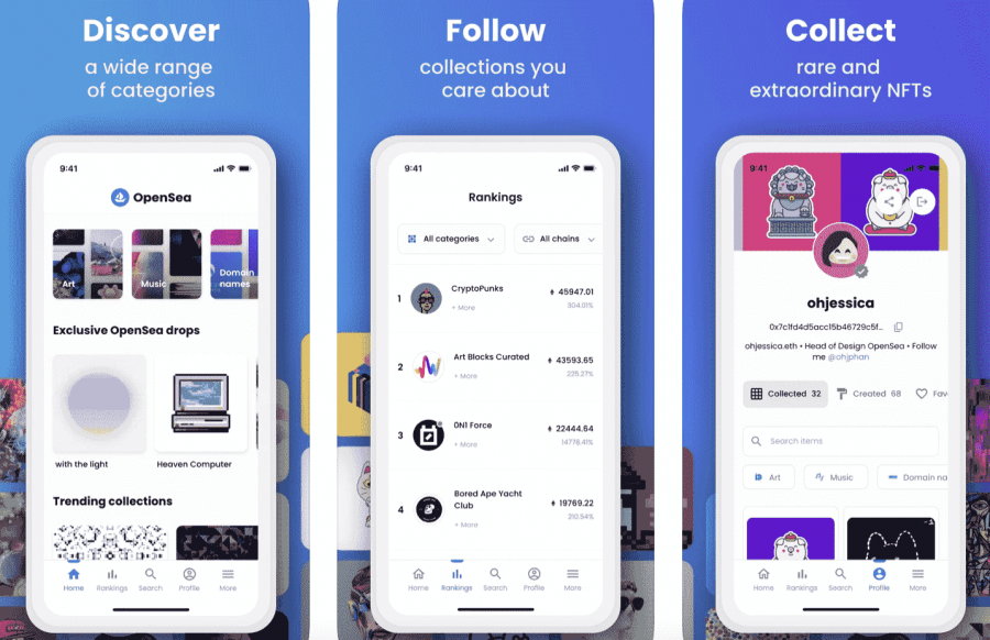 opensea nft app