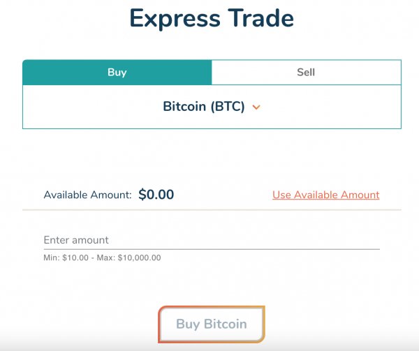Express Trade on BitBuy