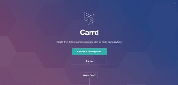 Carrd free website builder
