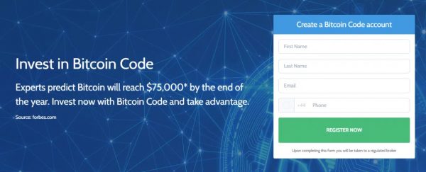 Register for Bitcoin Code