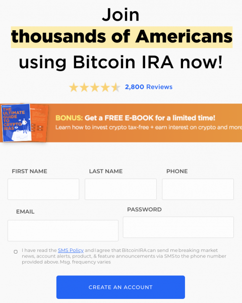 How to open BitcoinIRA account