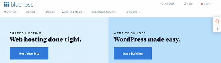 bluehost fastest wordpress hosting providers
