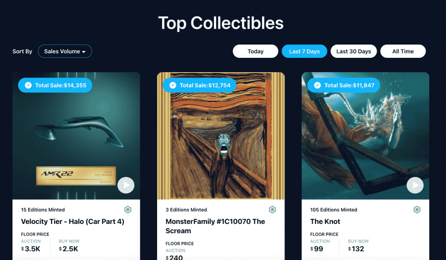 top collectibles of new nfts
