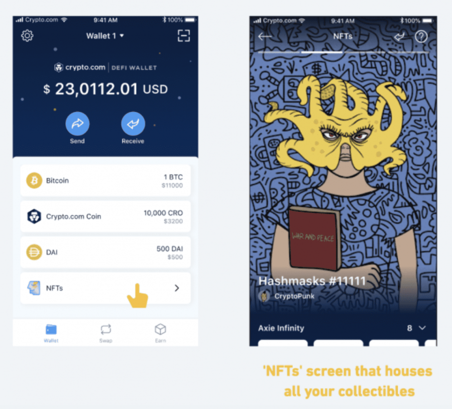 crypto.com NFT wallet กระเป๋า NFT