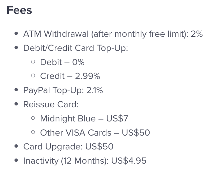 crypto.com card fees