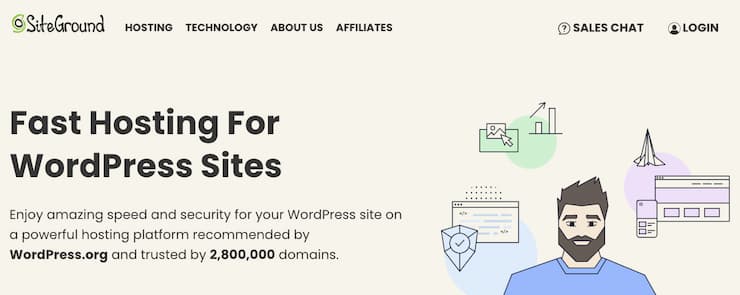 siteground fastest wordpress hosting providers