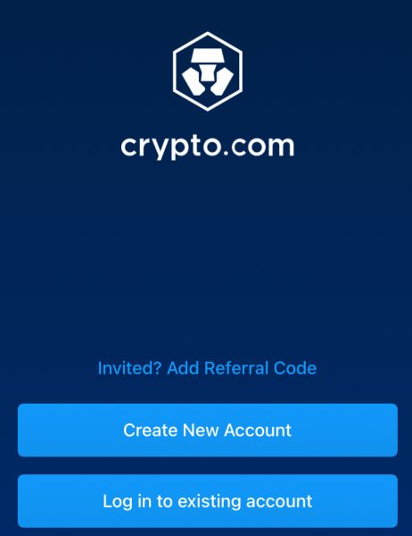 Sign up to Crypto.com