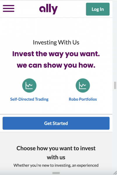 ally invest app compra stocks
