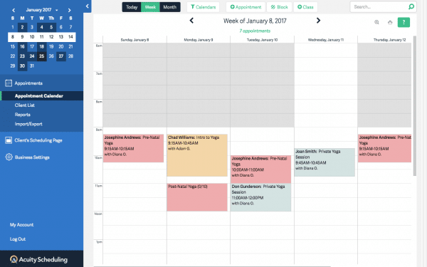 acuity scheduling | Top tool for managing clients