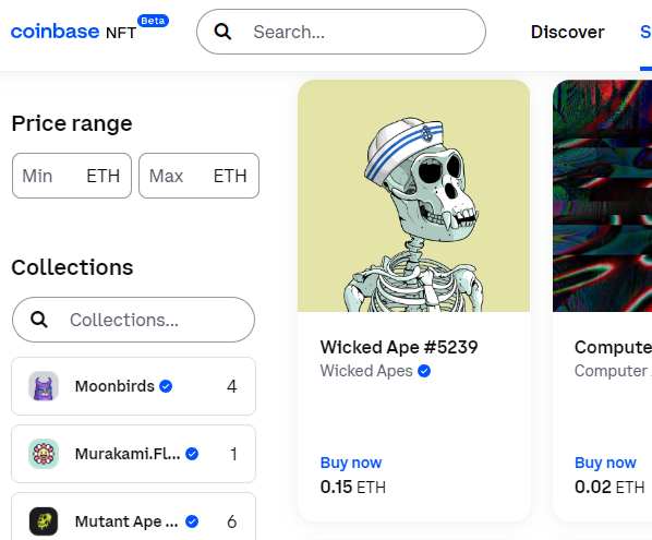 coinbase buy nft