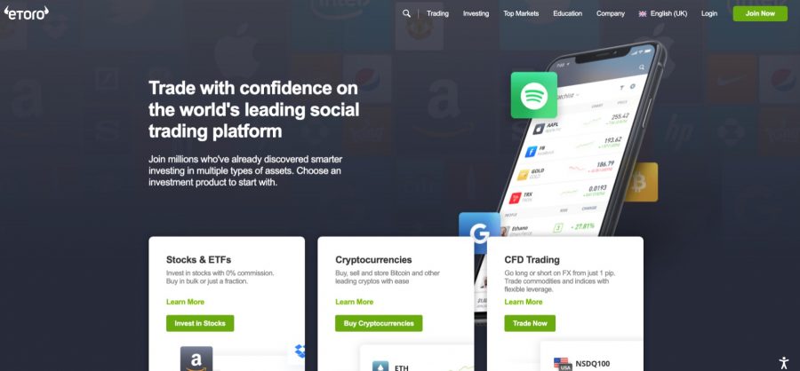 etoro homepage
