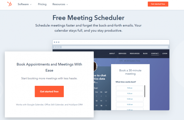 HubSpot meetings | Best free scheduling software