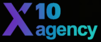 X10 agency logo