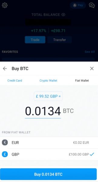 Buy Bitcoin on Crypto.com