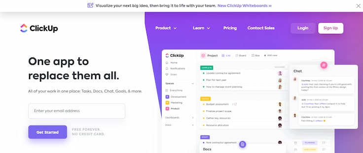 ClickUp | Top project management tool for small teams
