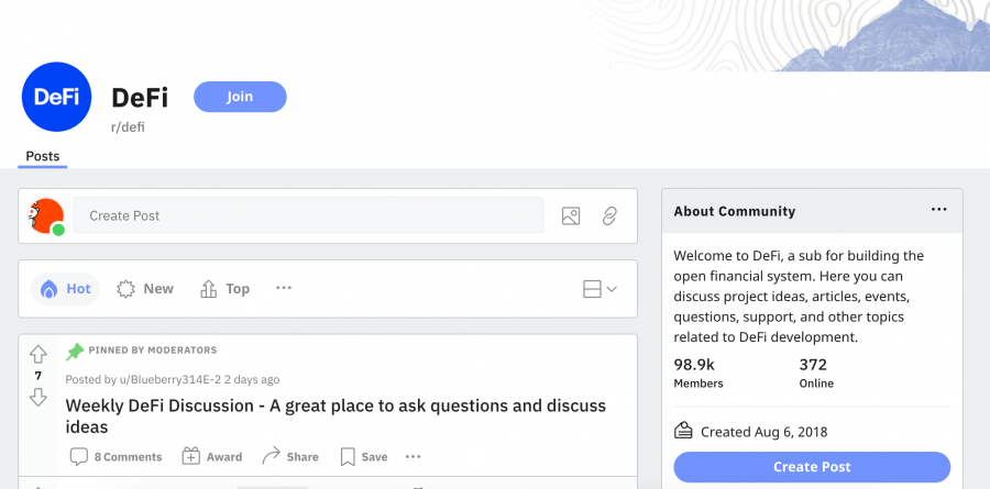 DeFi Subreddit