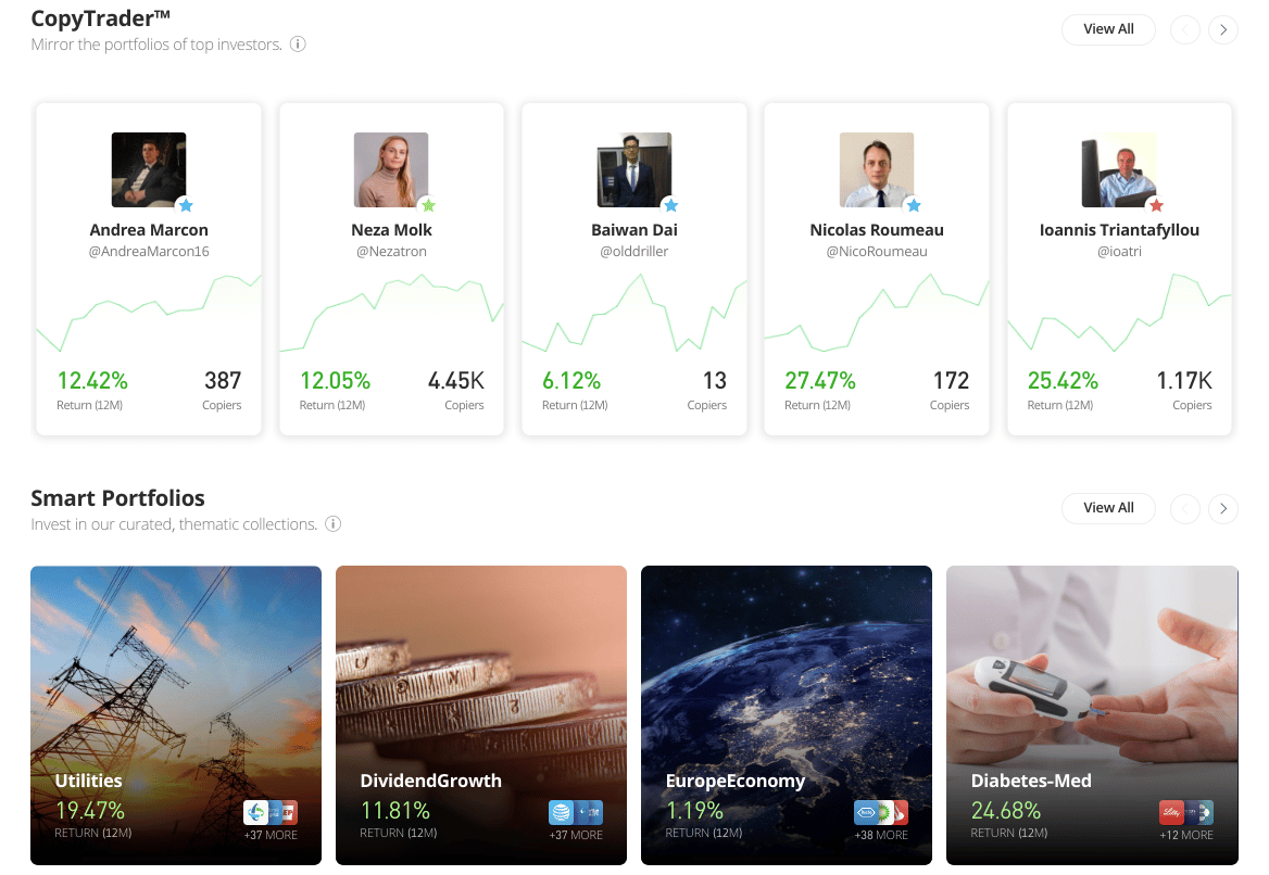 eToro copy trader